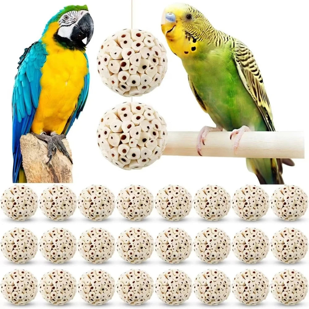 Natural sola shred balls for parrots